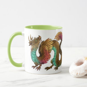 Taza Dragón de Feathered