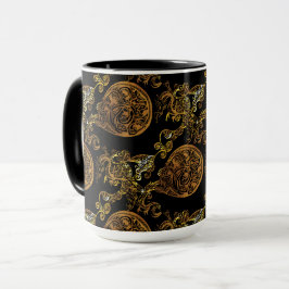 Taza Dragón de oro