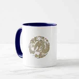 Taza Dragón de oro