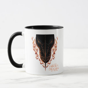 Taza Dragón en llamas tras la espada