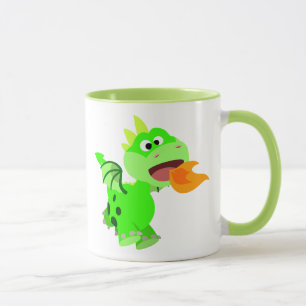 Taza Dragón lindo del bebé del dibujo animado de la