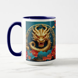 Taza Dragón majestuoso Año Nuevo Chino