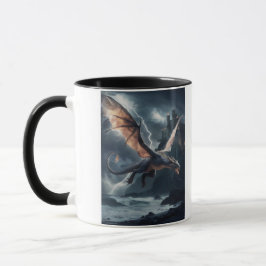 Taza Dragón sobre el castillo.