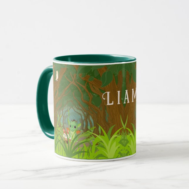 Taza Dragón y amigo personalizados (Anverso izquierdo)