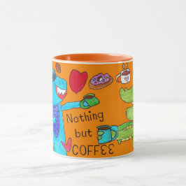 Taza Dragón y café de dinosaurio