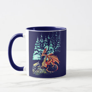 Taza Dragón y mariposa