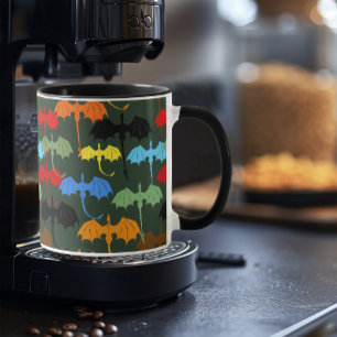 Taza Dragones Fantasía de Vuelo Verde