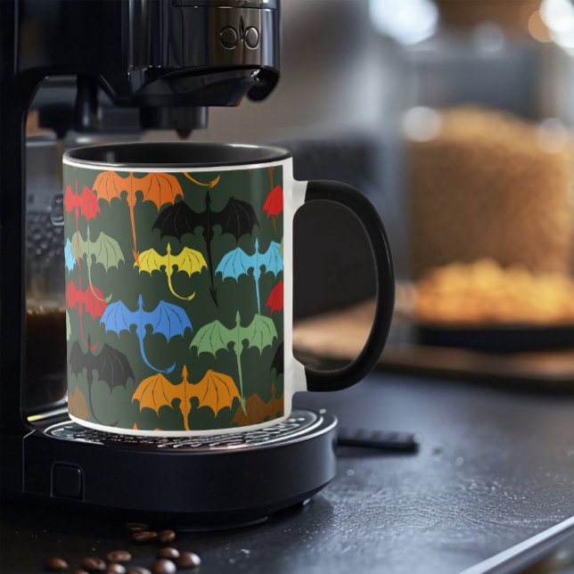 Taza Dragones Fantasía de Vuelo Verde (Subido por el creador)