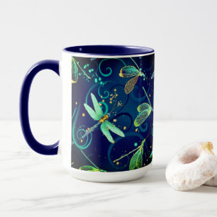 Taza Dragonflies Combo Mug