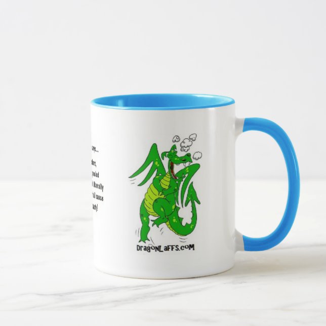 Taza DragonLaffs.com - dragón de risa (Derecha)