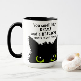 Taza Drama de gatos sarcástico y escuela de oficina de 