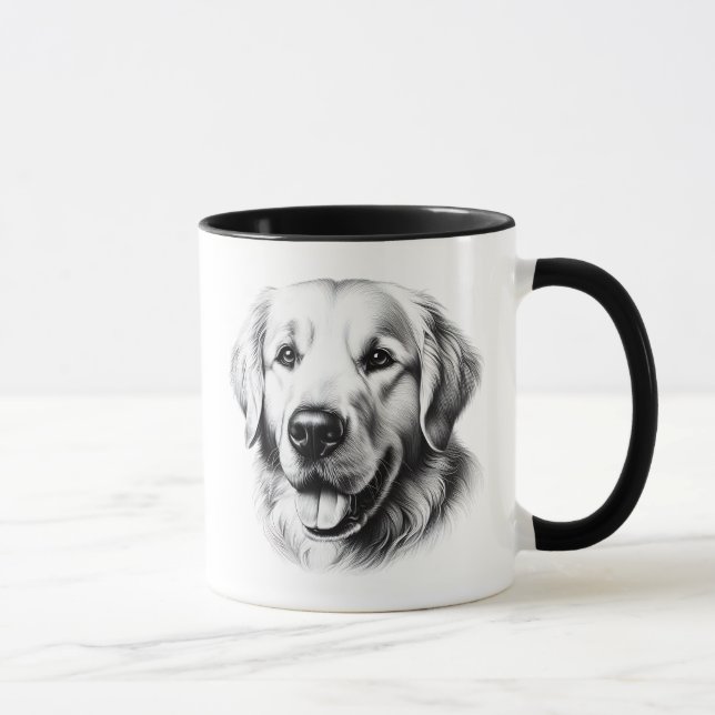 Taza Drawing Golden Retriever (Derecha)