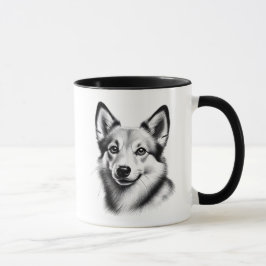 Taza Drawing Norwegian Lundehund