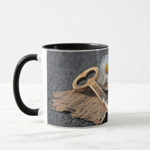 Taza Dream Flower Key Love Man Woman Chain Heart