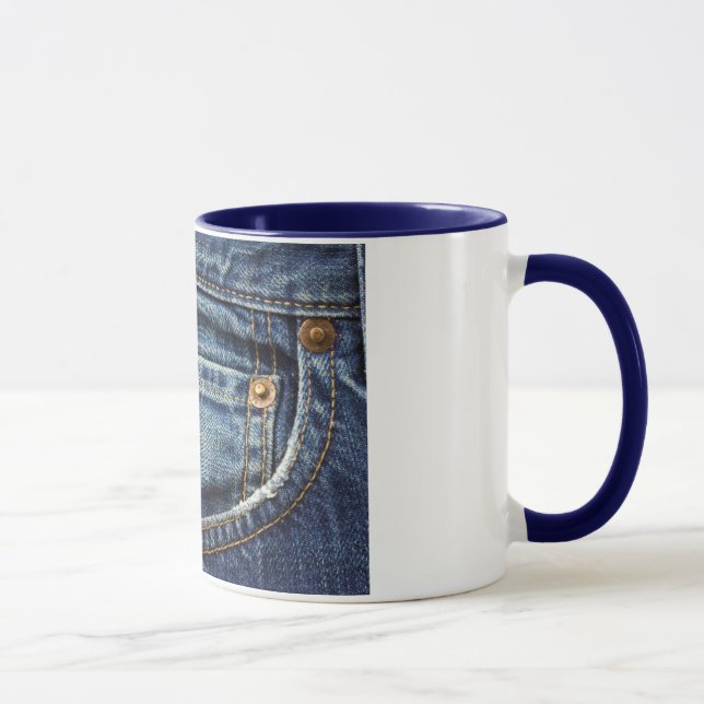 Taza Dril de algodón - bolsillo azul de Jean (Derecha)