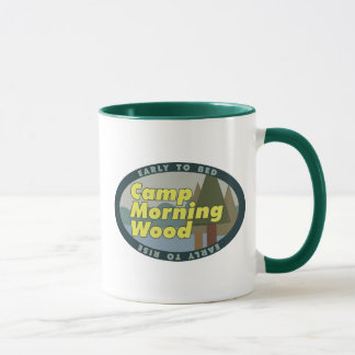 Taza Drinkware de madera de la mañana del campo