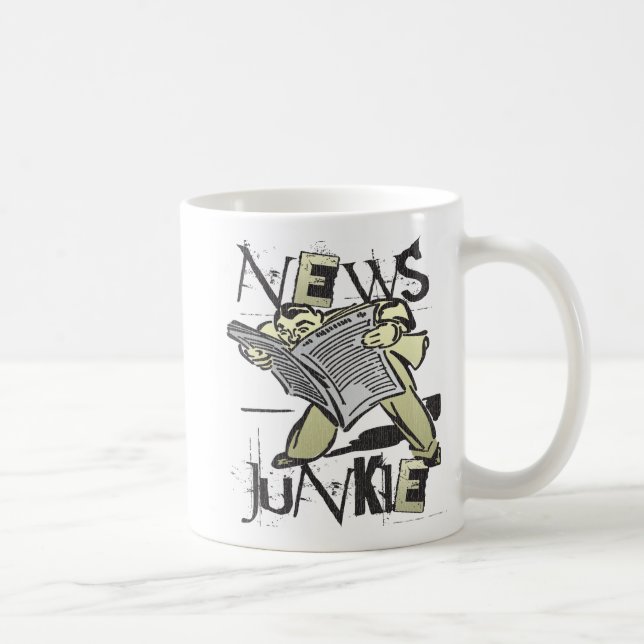 Taza Drogadicto de las noticias (Derecha)