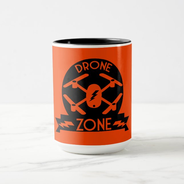 Taza Dron de Hobbysta | Piloto de drones | Fotografía | (Centro)