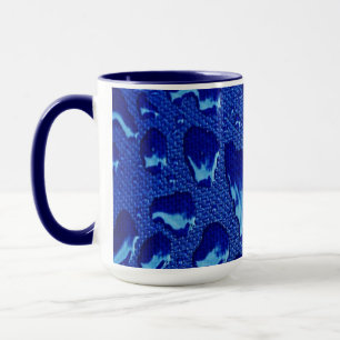 Taza Droplets Deep Blue Water