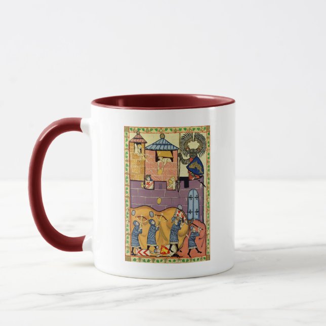 Taza Dropping Rocks, Manesse del Codex del Siglo XIV (Izquierda)