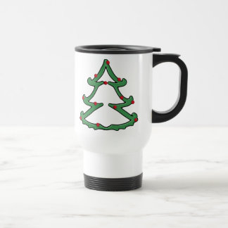 Taza dual del viaje del árbol del día de fiesta