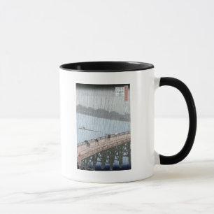 Taza Ducha súbita sobre el puente de Shin-Ohashi y