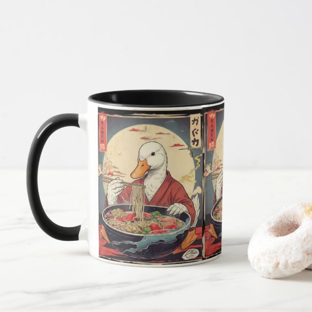 Taza  Duck Ramen Lover Japanese Style for Japanophiles (Con donut)
