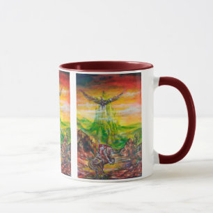 TAZA DUEL MÁGICO ENTRE BRADAMANT Y NEGROMANCER