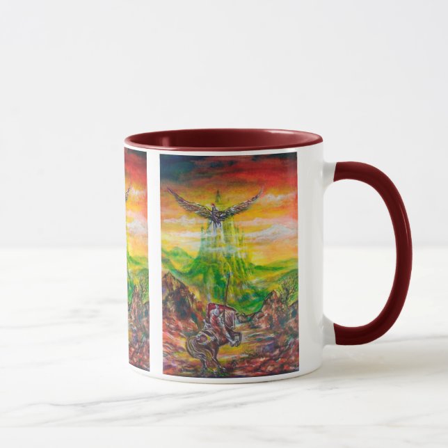 TAZA DUEL MÁGICO ENTRE BRADAMANT Y NEGROMANCER (Derecha)