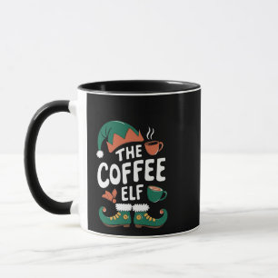 Taza Duende del café Navidad Divertido Cafeína Amantes 