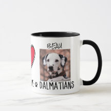 Dueño de Dalmacia Paz Perro Amor Mug