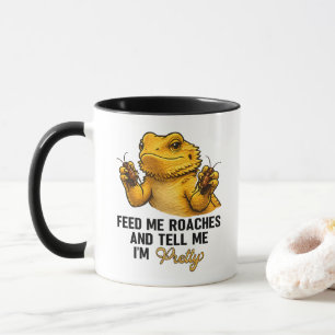 Taza Dueño de dragón barbudo divertido Reptil Dueño de