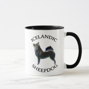 Taza Dueño islandés 11oz del perro pastor. taza. Perro