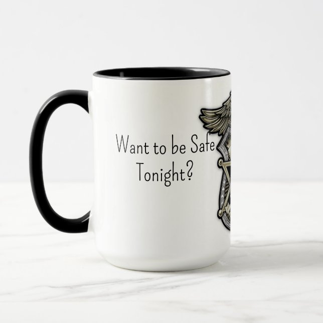 Taza Duerme con un tazón de café de policía (Izquierda)