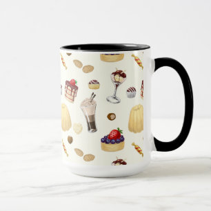 Taza Dulce con postres variados.