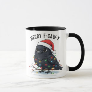 Taza Dulce Cuervo Gruñón Humor Navideño Divertido