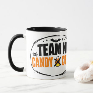 Taza Dulce de Halloween Equipo Divertido Sin Maíz de Ca