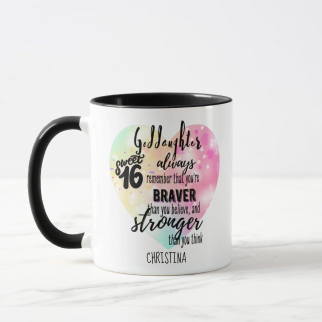 Taza Dulce Dulce16 Cita regalo más fuerte (Izquierda)