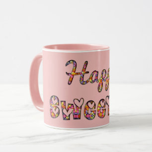 Taza Dulce dulce tipografía divertida de canela