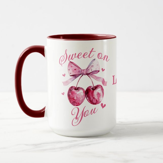 Taza Dulce el día de San Valentín personalizable (Izquierda)