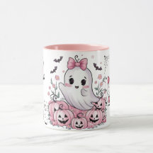 Dulce Fantasma Rosa Halloween Calabaza Pastel de D