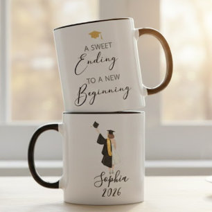 Taza Dulce Final Nuevo Comienzo Diseño de Nombre de Gra