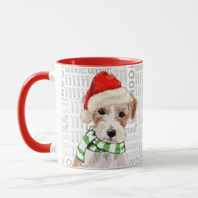 Taza Dulce Jack Russell Terrier Navidades (Izquierda)