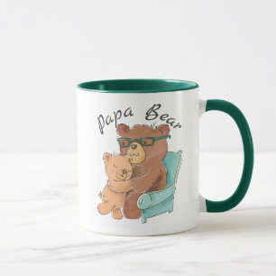 Taza Dulce papá Oso con oso bebé
