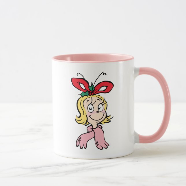 Taza Dulce retrato de Cindy Lou Who (Derecha)