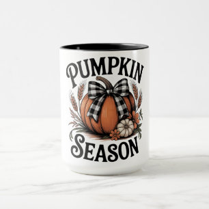 Taza Dulce Temporada de Calabaza de Cuadro de Búfalo