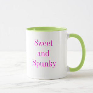 Taza Dulce y descarada divertida y graciosa frase