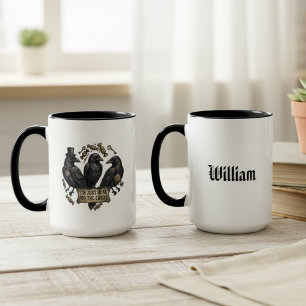 Taza Dulces Cuervos de Halloween Truco o Trato