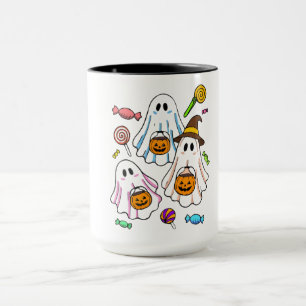 Taza Dulces Fantasmas Espeluznantes de Halloween & Truc