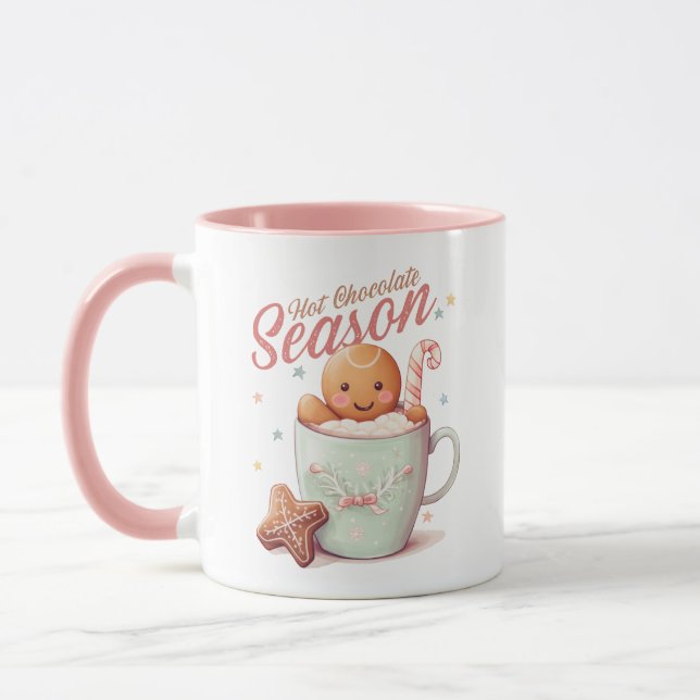 Taza Dulces Navidades de la temporada de chocolate cali (Izquierda)